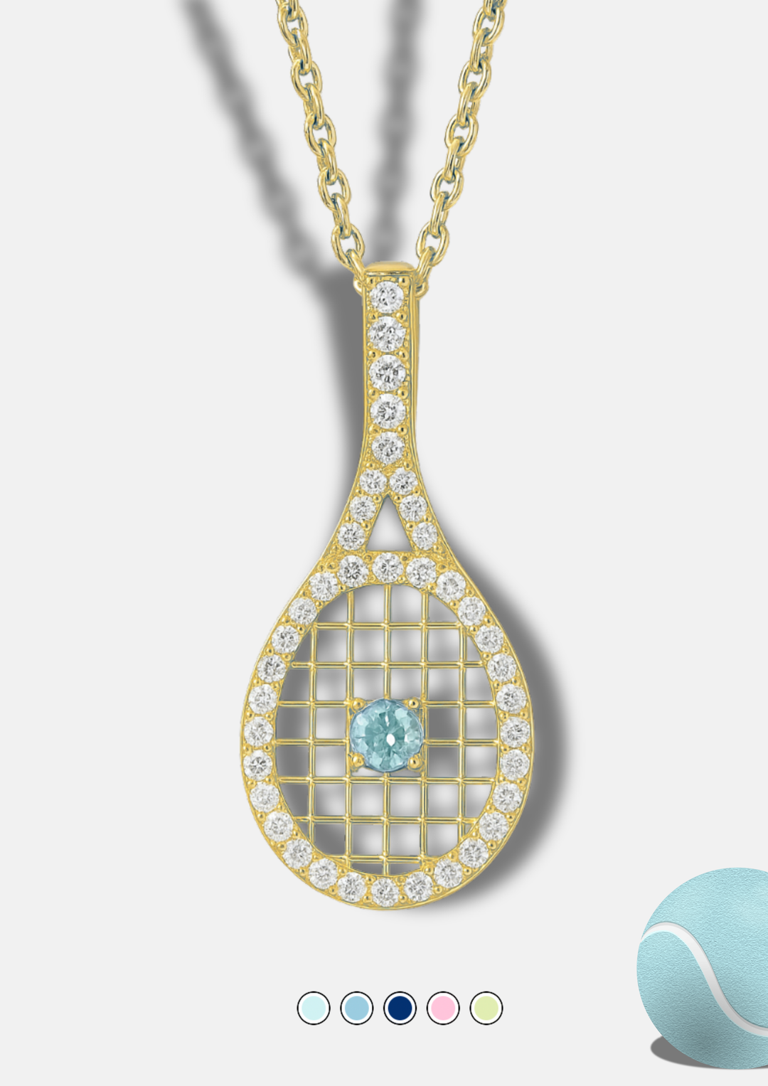 BIRTHSTONE TENNIS NECKLACE