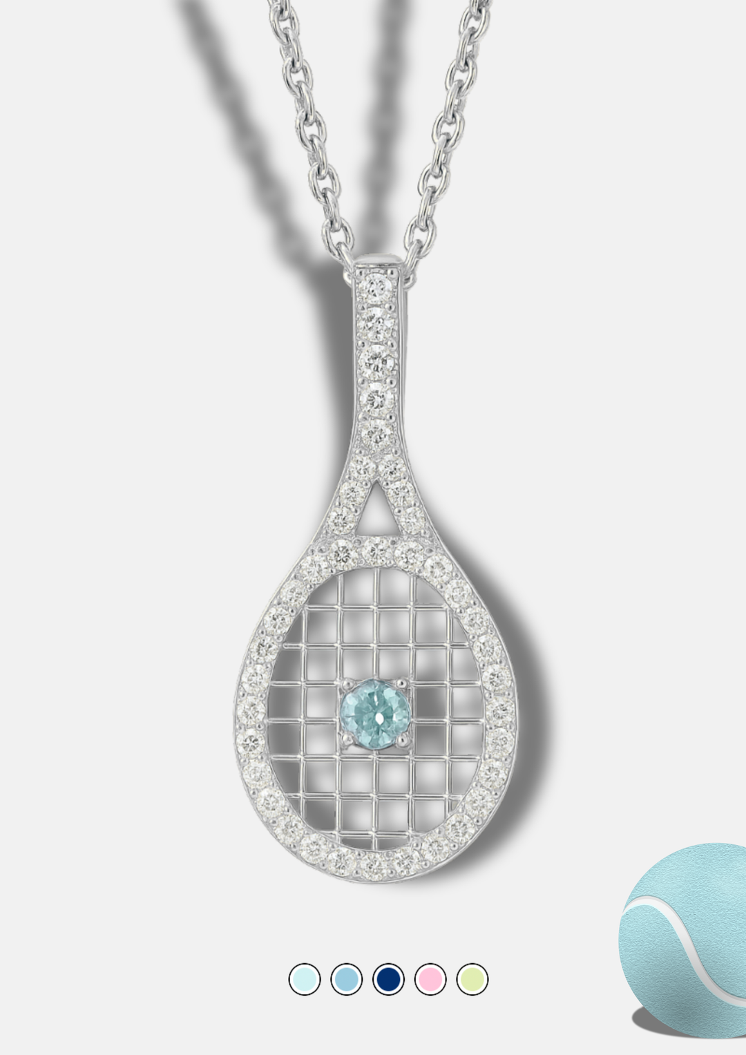 BIRTHSTONE TENNIS NECKLACE