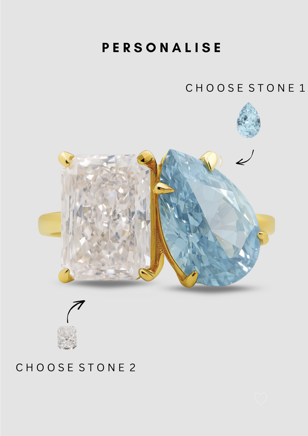 The "You & Me" Alara Birth Month Ring
