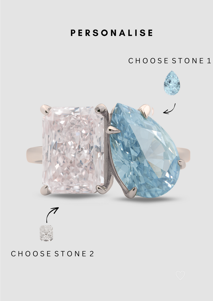 The "You & Me" Alara Birth Month Ring