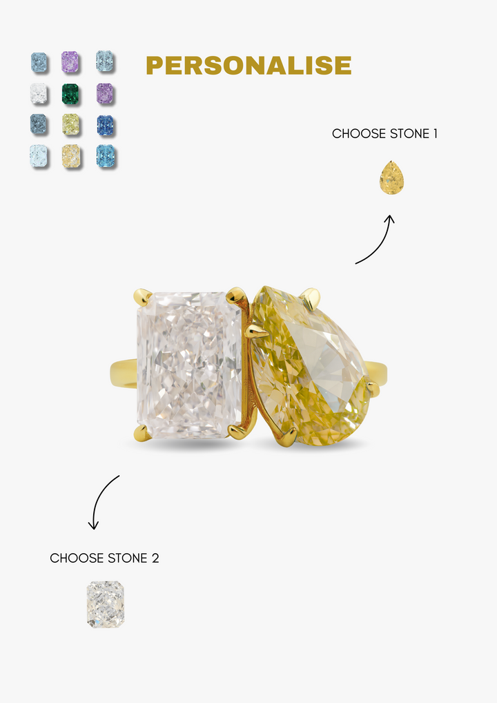 Small "You & Me" Alara Birth Month Ring