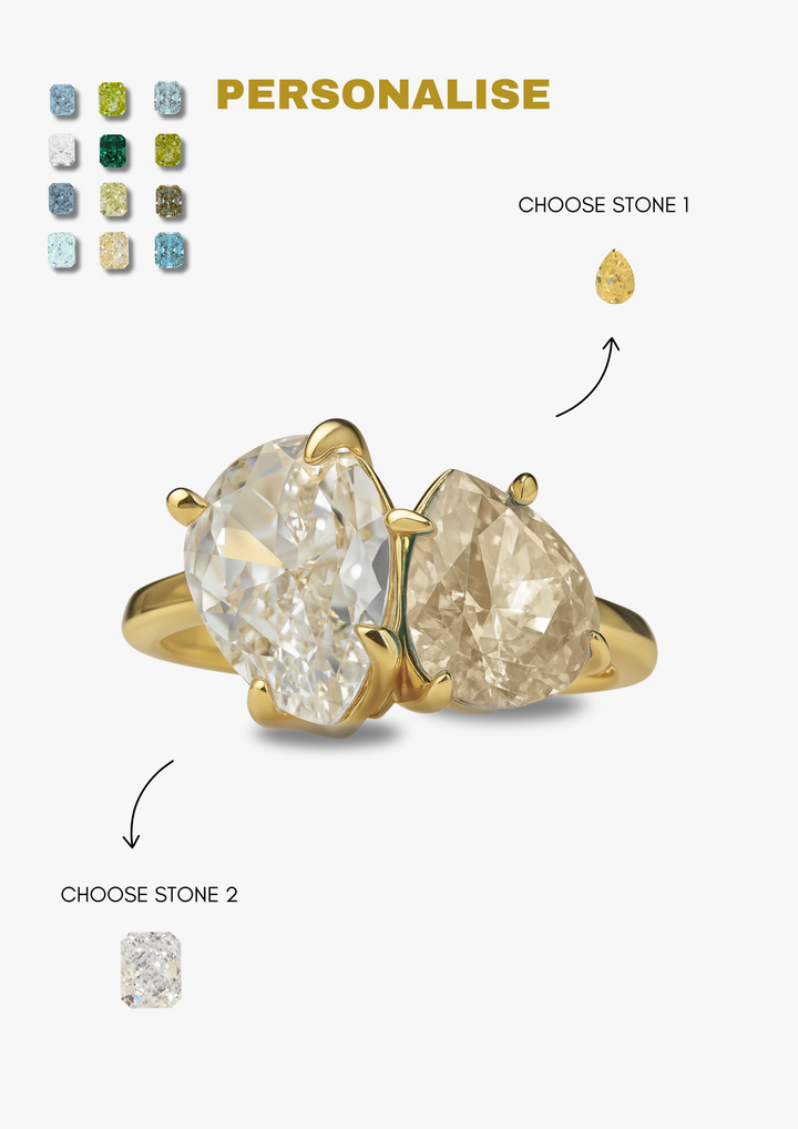The "You & Me" Leonella Birth Month Ring