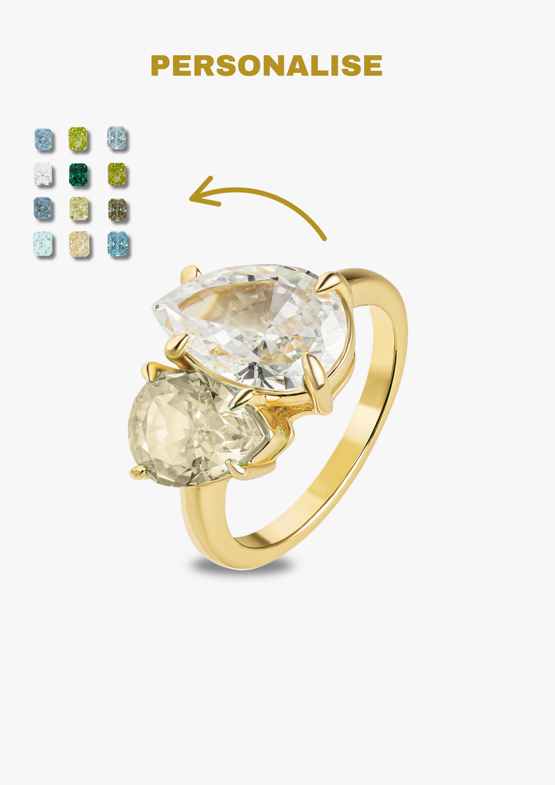 The "You & Me" Leonella Birth Month Ring