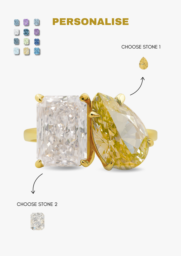 The "You & Me" Alara Birth Month Ring
