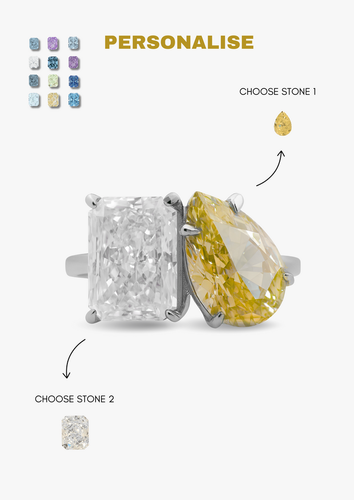The "You & Me" Alara Birth Month Ring