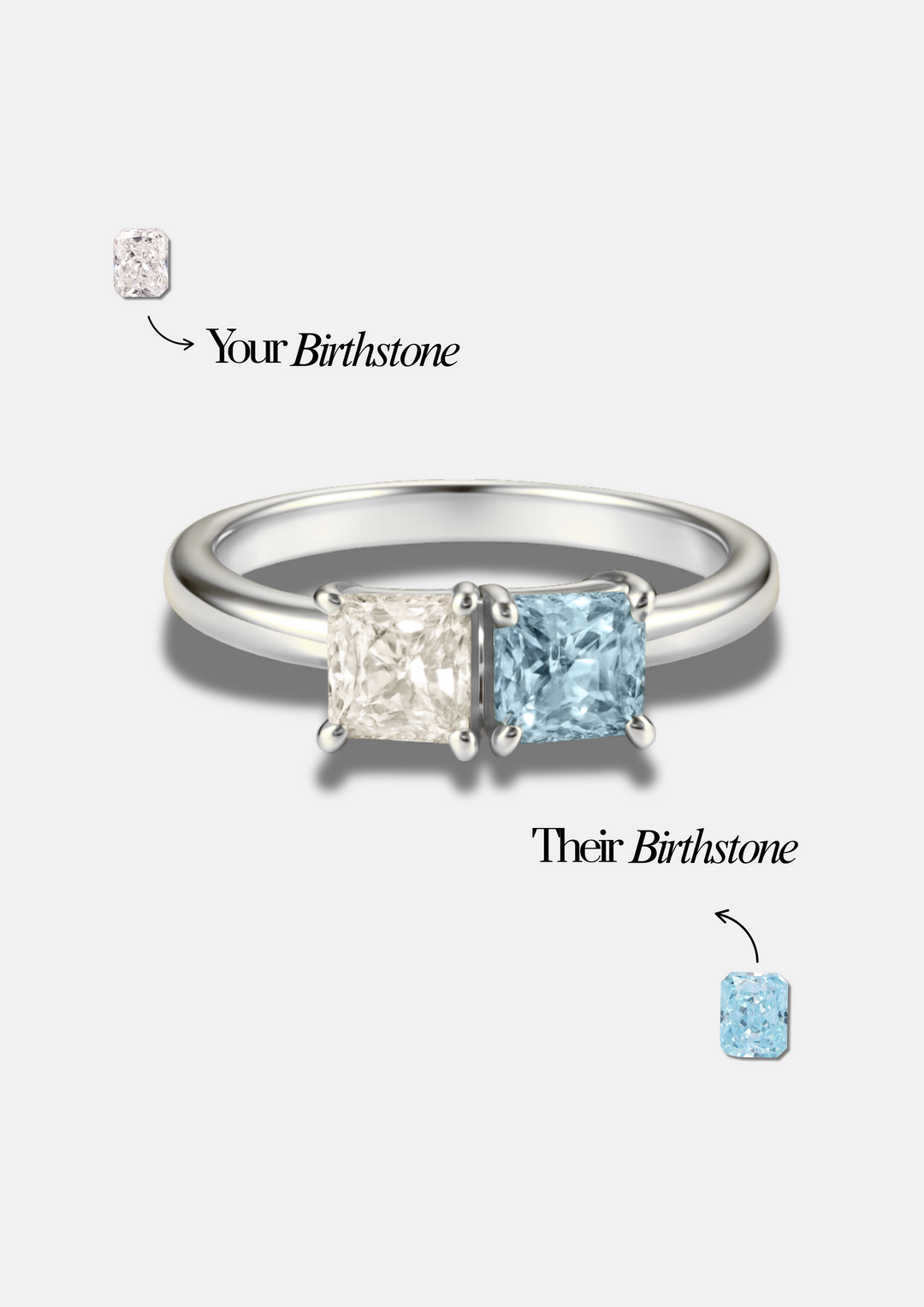 Eloise "You & Me" Birth Month Ring