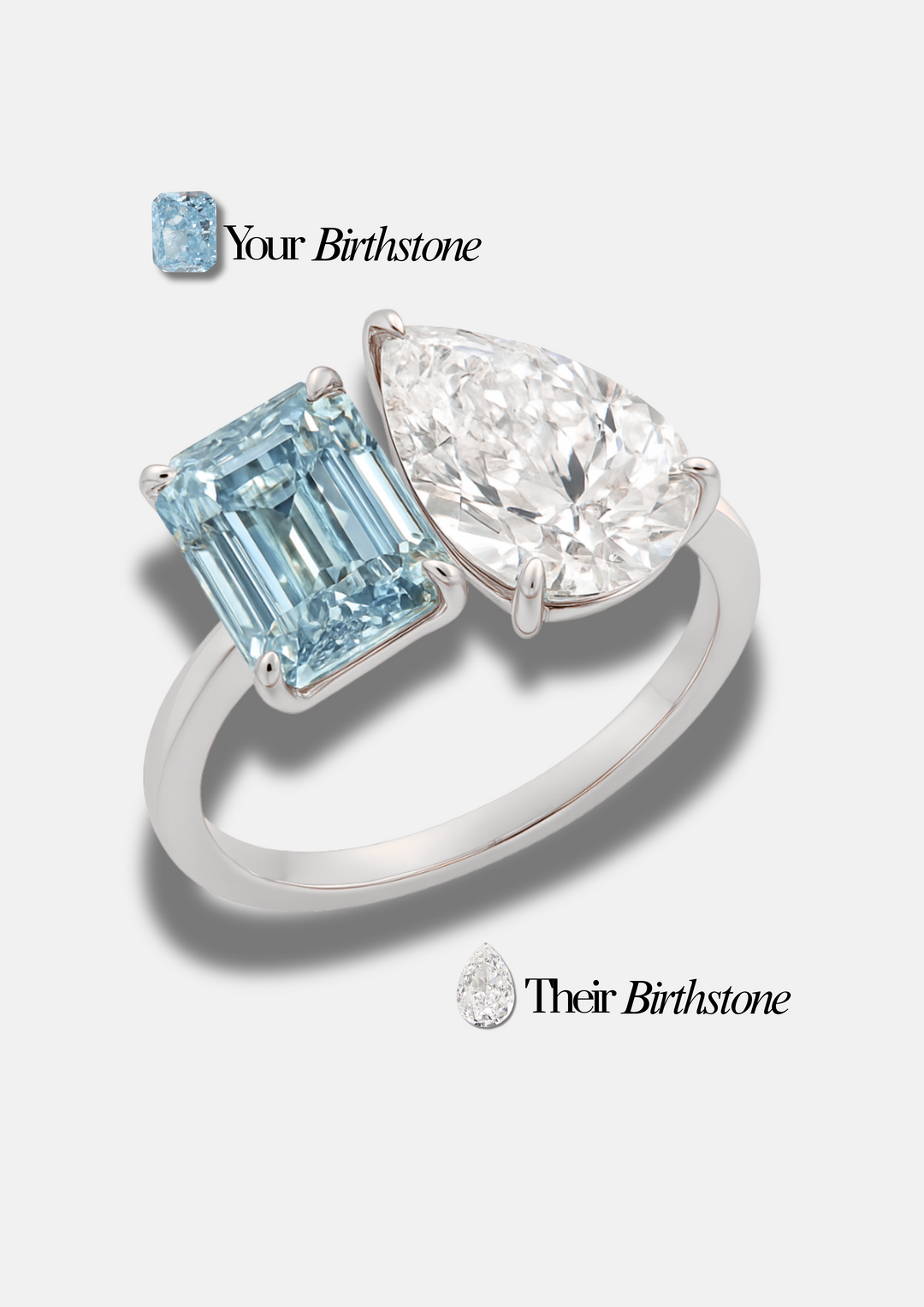 Small "You & Me" Alara Birth Month Ring