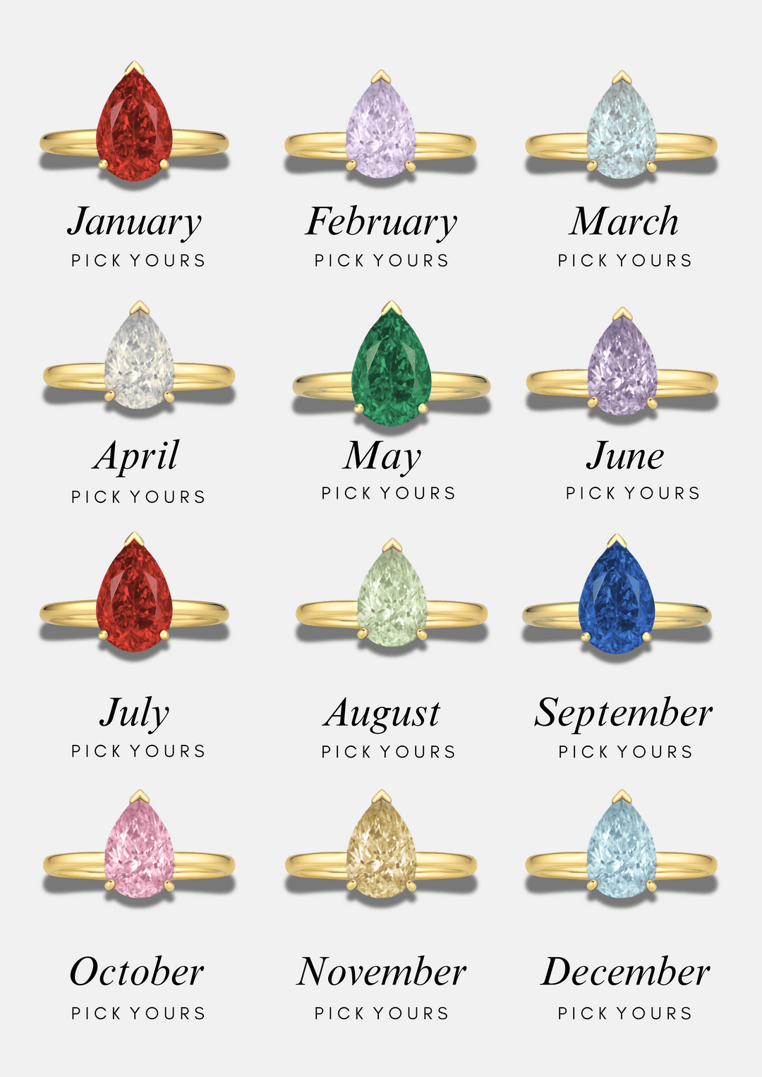 ISLA BIRTHSTONE RING