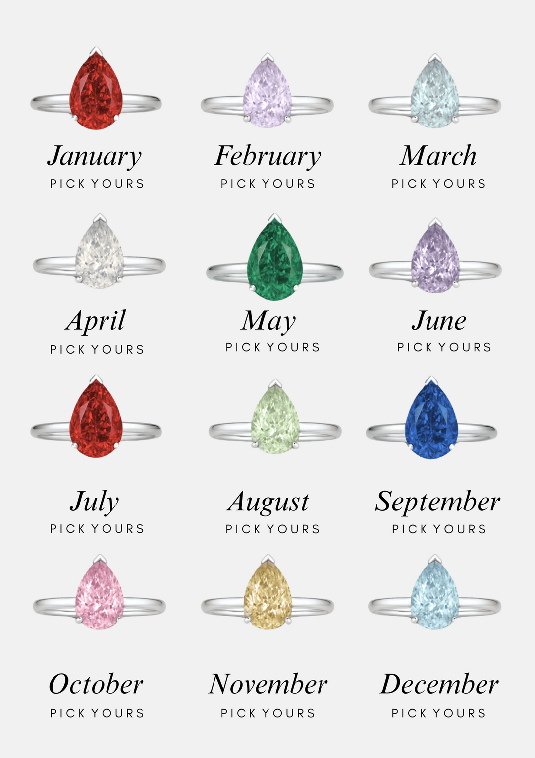 ISLA BIRTHSTONE RING