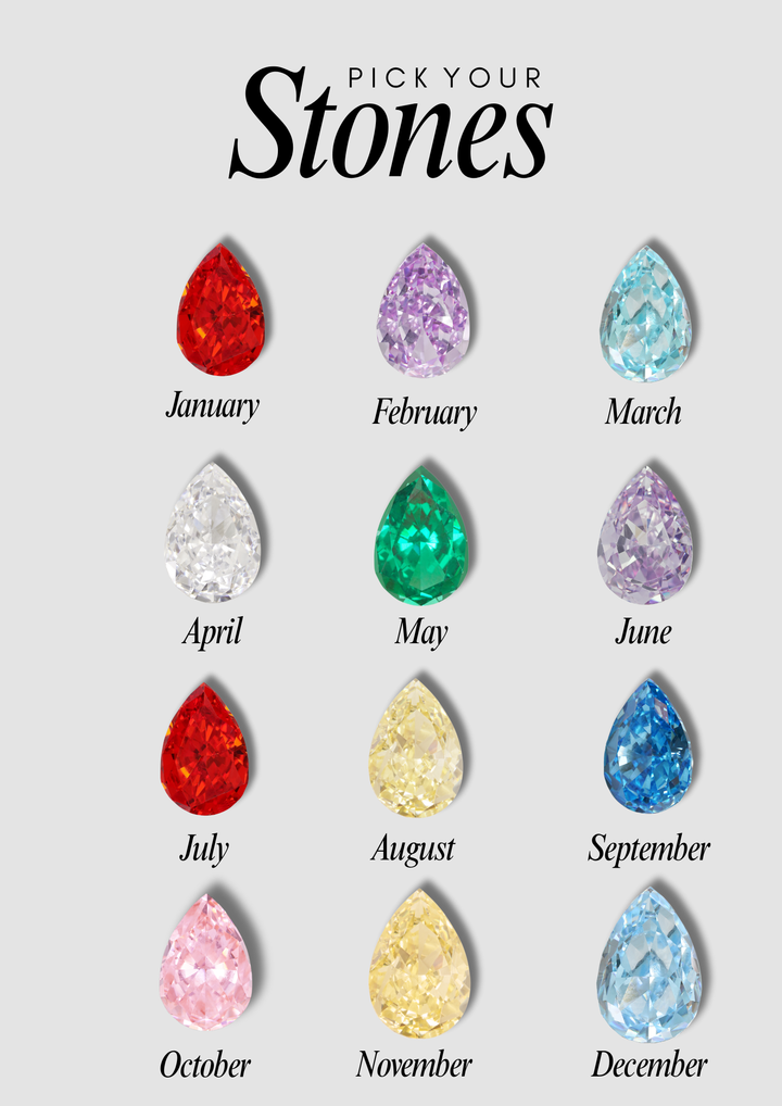 The "You & Me" Alara Birth Month Ring Set