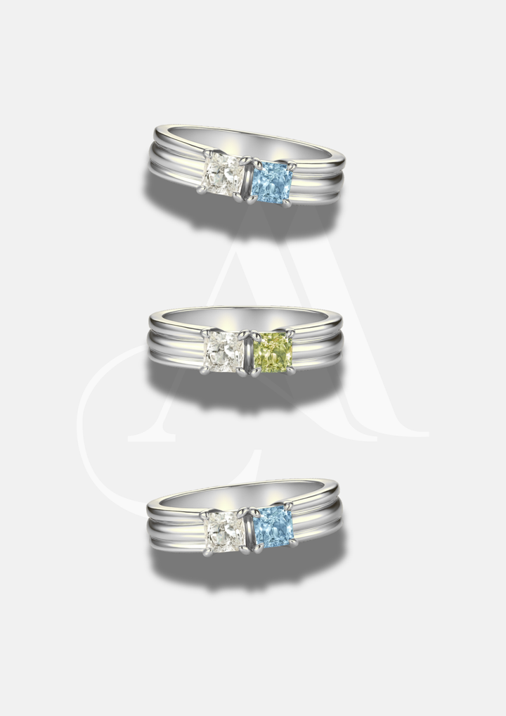 Unisex "You & Me" Birth Month Ring