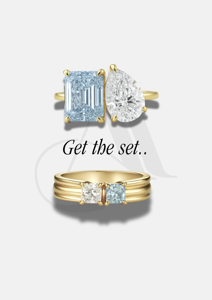 The "You & Me" Birth Month Ring Set