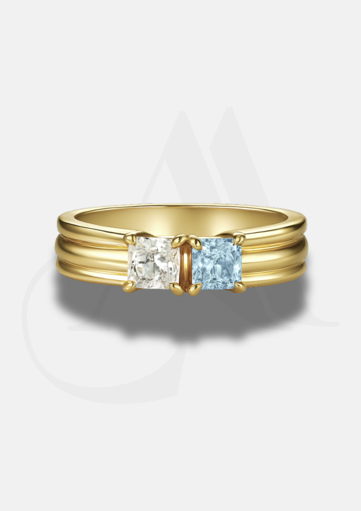 Unisex "You & Me" Birth Month Ring